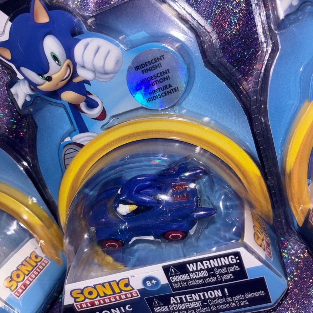 Exclusive Sonic The Hedgehog Iridescent Race Car Set